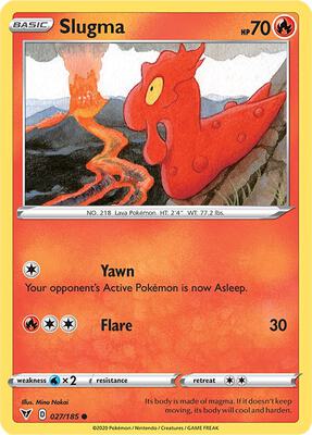 Slugma card from SWSH04: Vivid Voltage