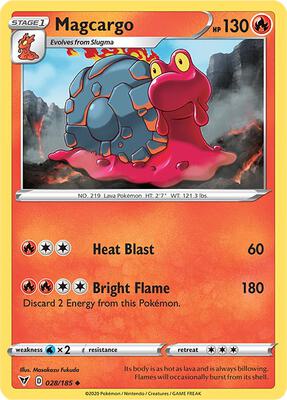 Magcargo card from SWSH04: Vivid Voltage