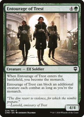 Entourage of Trest card from Commander Legends