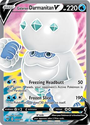 Galarian Darmanitan V (Full Art) card from SWSH04: Vivid Voltage