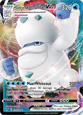 Galarian Darmanitan VMAX card from SWSH04: Vivid Voltage