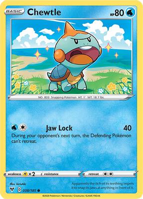 Chewtle card from SWSH04: Vivid Voltage