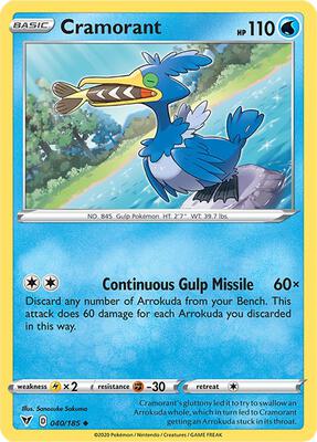 Cramorant card from SWSH04: Vivid Voltage