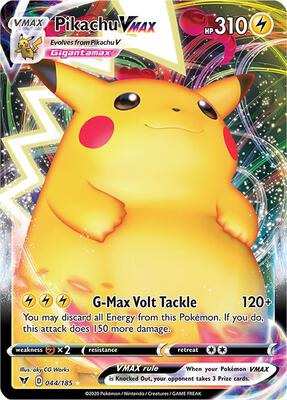 Pikachu VMAX card from SWSH04: Vivid Voltage