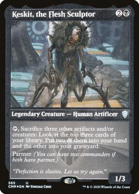 Keskit, the Flesh Sculptor (Foil Etched) card from Commander Legends