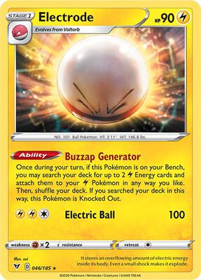 Electrode card from SWSH04: Vivid Voltage