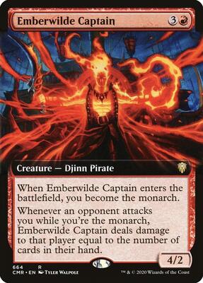 Emberwilde Captain (Extended Art) card from Commander Legends