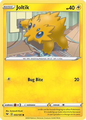 Joltik card from SWSH04: Vivid Voltage