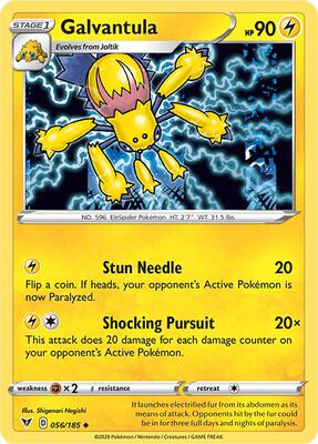Galvantula card from SWSH04: Vivid Voltage
