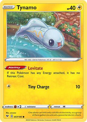 Tynamo card from SWSH04: Vivid Voltage