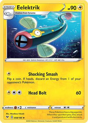 Eelektrik card from SWSH04: Vivid Voltage