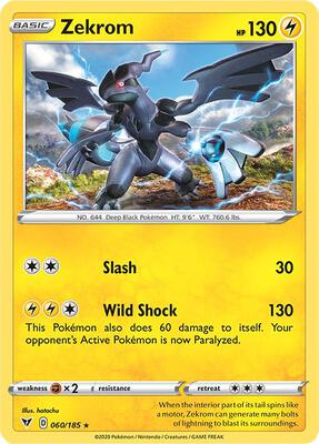 Zekrom card from SWSH04: Vivid Voltage