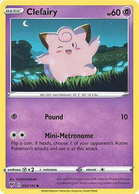 Clefairy card from SWSH04: Vivid Voltage