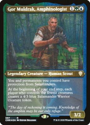 Gor Muldrak, Amphinologist (Foil Etched) card from Commander Legends