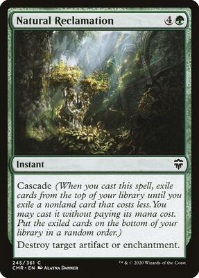 Natural Reclamation card from Commander Legends