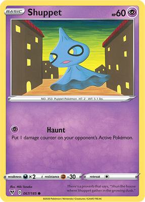 Shuppet card from SWSH04: Vivid Voltage