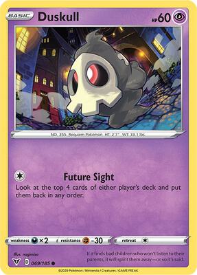 Duskull card from SWSH04: Vivid Voltage