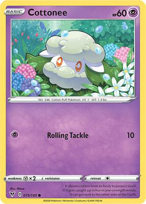 Cottonee card from SWSH04: Vivid Voltage