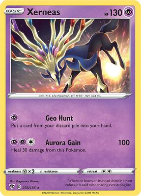 Xerneas card from SWSH04: Vivid Voltage