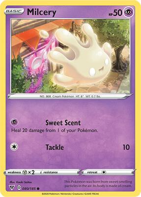 Milcery card from SWSH04: Vivid Voltage
