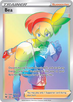 Bea (Secret) card from SWSH04: Vivid Voltage