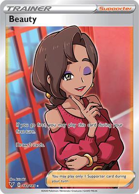 Beauty (Full Art) card from SWSH04: Vivid Voltage