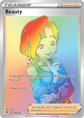 Beauty (Secret) card from SWSH04: Vivid Voltage