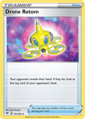 Drone Rotom card from SWSH04: Vivid Voltage