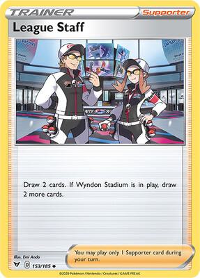 League Staff card from SWSH04: Vivid Voltage