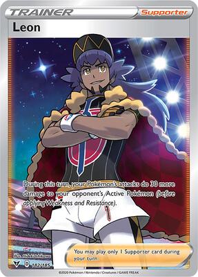 Leon (Full Art) card from SWSH04: Vivid Voltage