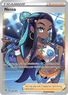 Nessa (Full Art) card from SWSH04: Vivid Voltage