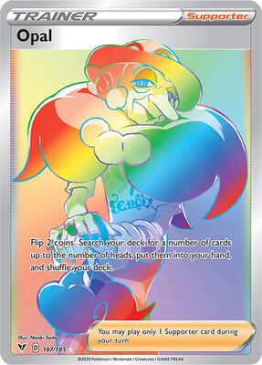 Opal (Secret) card from SWSH04: Vivid Voltage