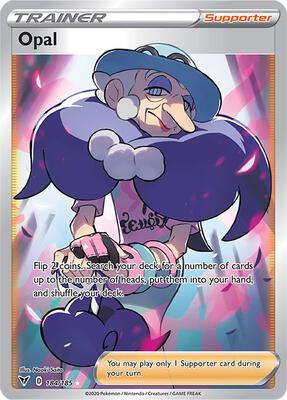 Opal (Full Art) card from SWSH04: Vivid Voltage