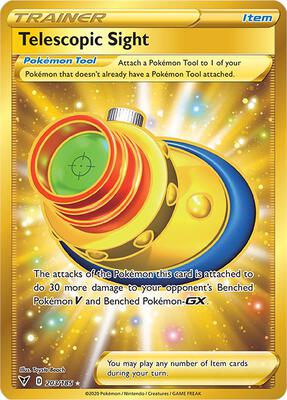 Telescopic Sight (Secret) card from SWSH04: Vivid Voltage