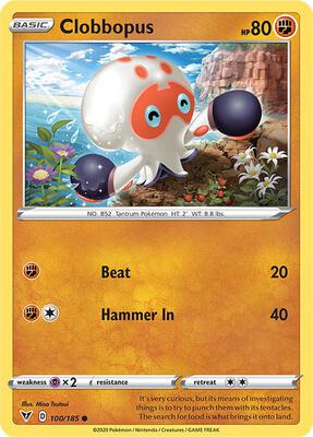 Clobbopus card from SWSH04: Vivid Voltage