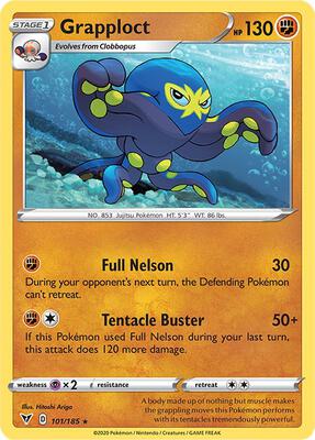 Grapploct card from SWSH04: Vivid Voltage