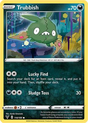 Trubbish card from SWSH04: Vivid Voltage