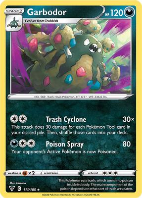 Garbodor card from SWSH04: Vivid Voltage