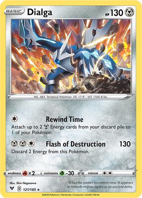Dialga card from SWSH04: Vivid Voltage