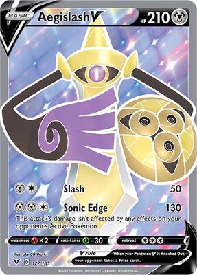 Aegislash V (Full Art) card from SWSH04: Vivid Voltage