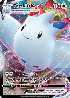 Togekiss VMAX card from SWSH04: Vivid Voltage