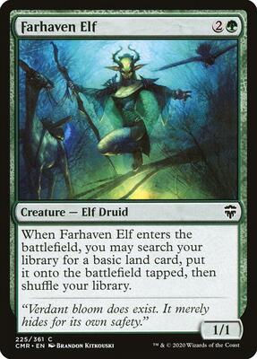 Farhaven Elf card from Commander Legends