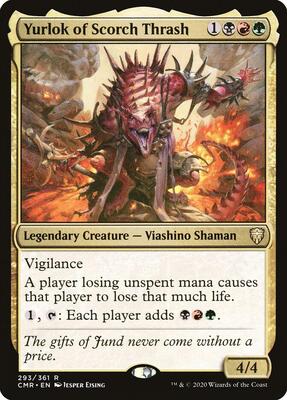Yurlok of Scorch Thrash card from Commander Legends