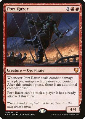 Port Razer card from Commander Legends