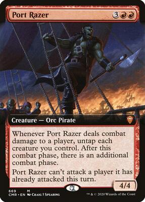 Port Razer (Extended Art) card from Commander Legends
