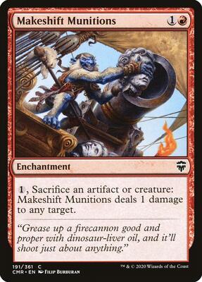 Makeshift Munitions card from Commander Legends