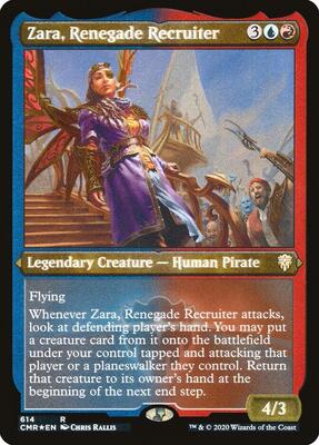 Zara, Renegade Recruiter (Foil Etched) card from Commander Legends