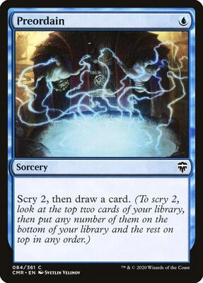 Preordain card from Commander Legends