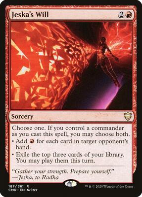 Jeska's Will card from Commander Legends