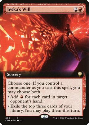 Jeska's Will (Extended Art) card from Commander Legends
